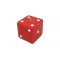 Red dice candle